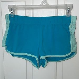 Light blue and mint Wet Seal athletic shorts